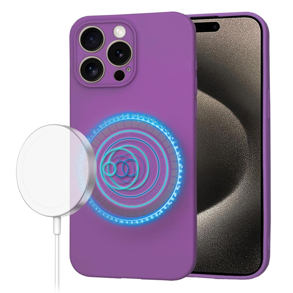 1761691 Coque Techsuit SoftFlex MagSafe pour iPhone 15 Pro Max - Purple – Image 1