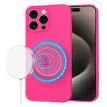 Coque Techsuit SoftFlex MagSafe pour iPhone 15 Pro Max - Hot Pink