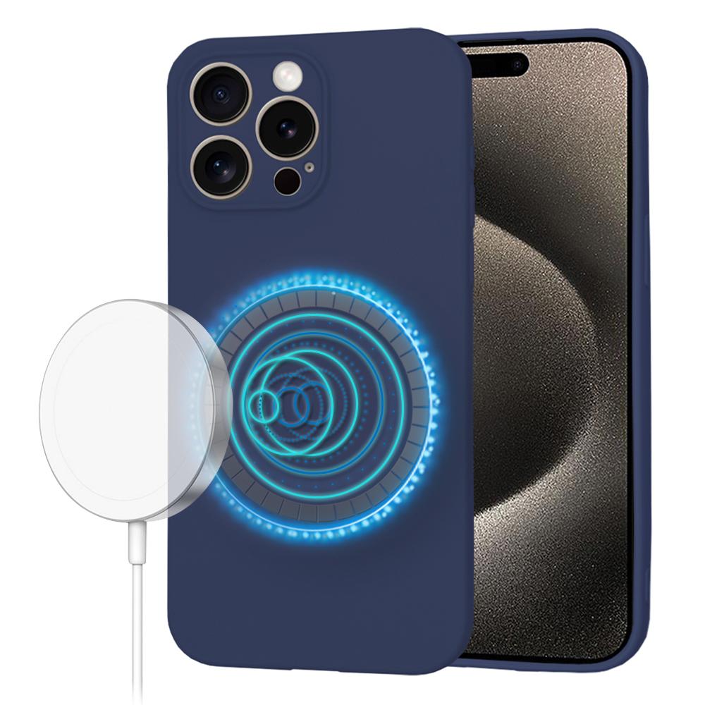 1761775 Coque Techsuit SoftFlex MagSafe pour iPhone 15 Pro Max - Navy Blue – Image 1