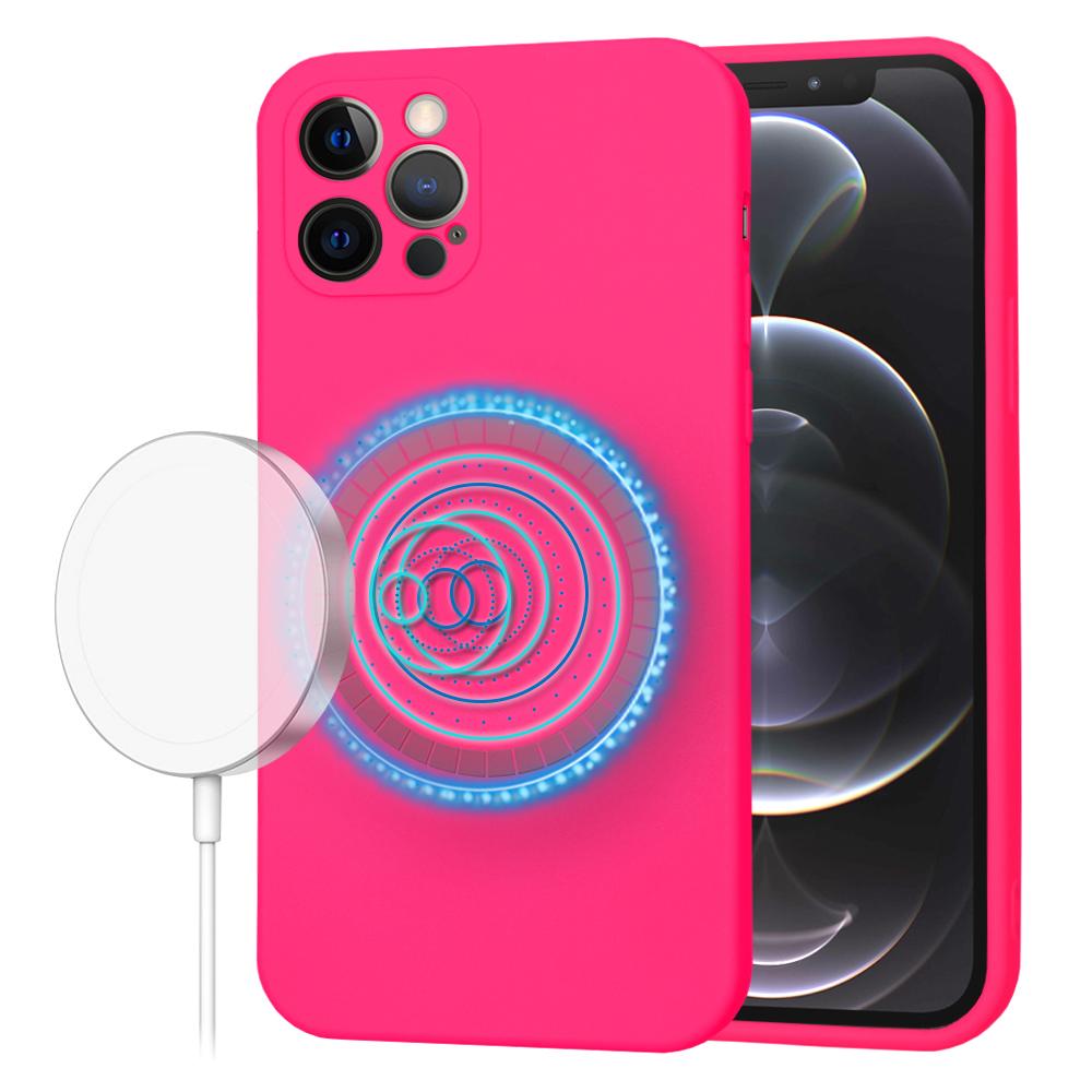 1762303 Coque Techsuit SoftFlex MagSafe pour iPhone 12 Pro - Hot Pink – Image 1