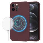 Coque Techsuit SoftFlex MagSafe pour iPhone 12 Pro - Plum Red