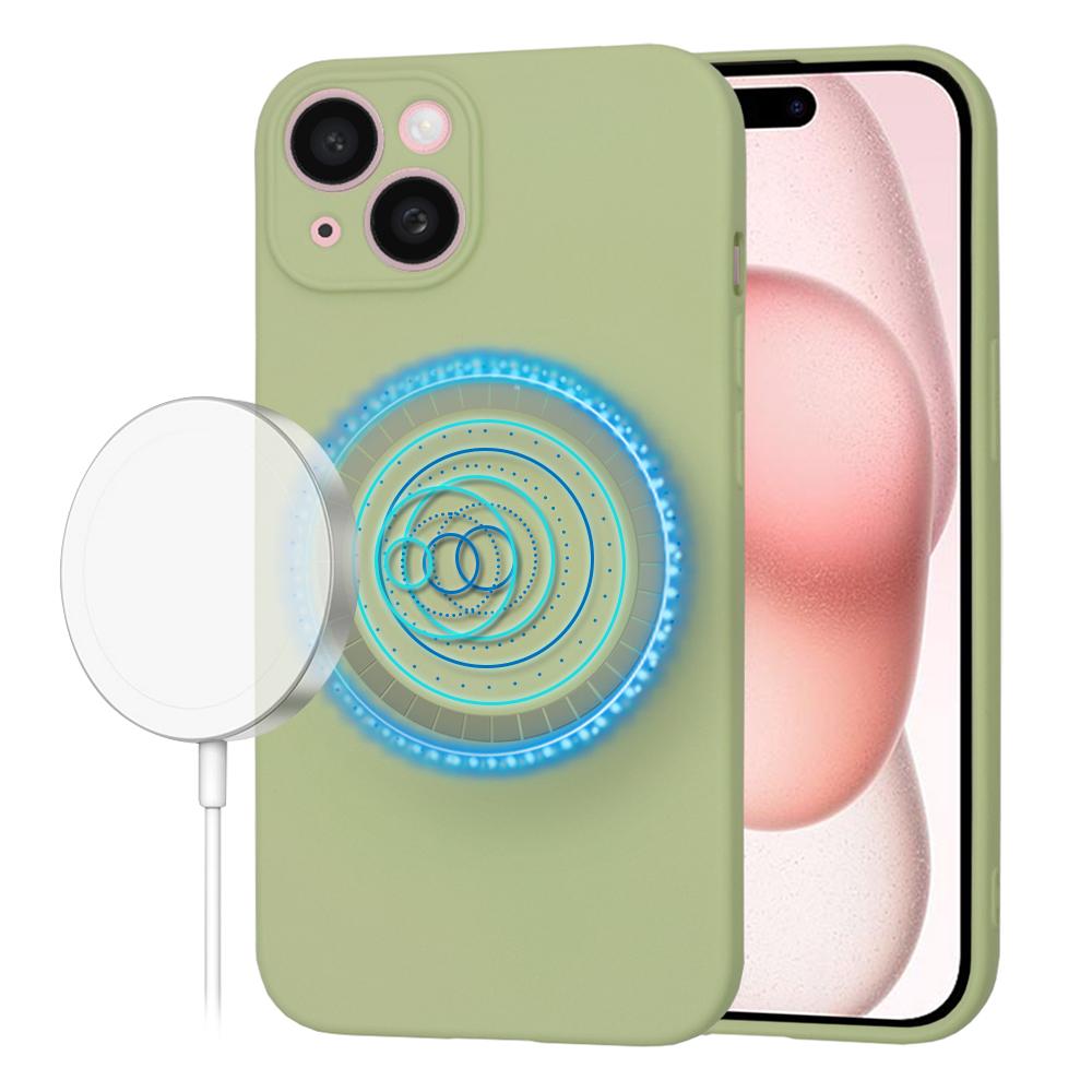 1762879 Coque Techsuit SoftFlex MagSafe pour iPhone 15 - Matcha – Image 1