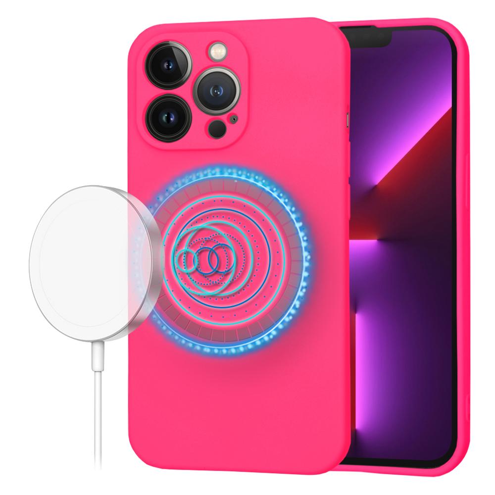1764259 Coque Techsuit SoftFlex MagSafe pour iPhone 13 Pro - Hot Pink – Image 1