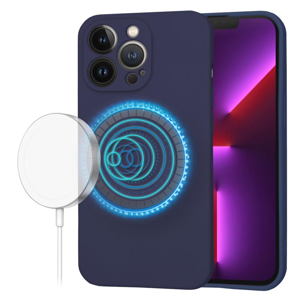 1764391 Coque Techsuit SoftFlex MagSafe pour iPhone 13 Pro - Navy Blue – Image 1