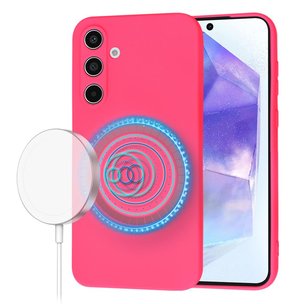 1764853 Coque Techsuit SoftFlex MagSafe pour Samsung Galaxy A55 - Hot Pink – Image 1