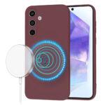 Coque Techsuit SoftFlex MagSafe pour Samsung Galaxy A55 - Plum Red