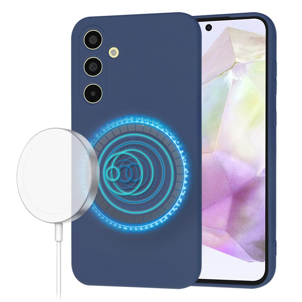 1765507 Coque Techsuit SoftFlex MagSafe pour Samsung Galaxy A35 - Navy Blue – Image 1