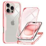 Coque intégrale Techsuit ColorVerse 360 pour iPhone 16 Pro - Pink
