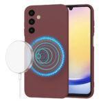 Coque Techsuit SoftFlex MagSafe pour Samsung Galaxy A25 - Plum Red