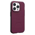 Coque UAG Civilian MagSafe pour iPhone 15 Pro - Bordeaux – Image 3