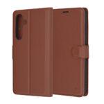 Étui portefeuille Techsuit Leather Folio pour Samsung Galaxy S24 FE - Brown – Image 6