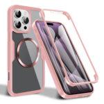Coque intégrale Techsuit ColorVerse 360 MagSafe pour iPhone 16 Pro - Pink