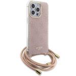 Coque Guess Crossbody Cord 4G Print avec cordon pour iPhone 16 - Pink – Image 4