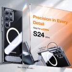 Coque Torras Pstand MagSafe pour Samsung Galaxy S24 Ultra - Clear – Image 3