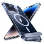 Coque Torras Pstand MagSafe pour iPhone 15 Pro - Clear