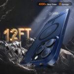 Coque Torras Pstand MagSafe pour iPhone 15 Pro Max - Navy Blue – Image 4