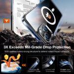 Coque Torras Diamond MagSafe Series pour iPhone 15 - Clear – Image 3