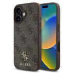 Coque Guess Hardcase 4G Classic MagSafe pour iPhone 16 - Brown