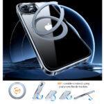 Coque Torras Ostand Pro MagSafe Series pour iPhone 15 - Clear – Image 2