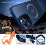 Coque Torras Ostand Pro MagSafe Series pour iPhone 15 Pro - Navy Blue – Image 2