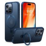 Coque Torras Ostand MagSafe Series pour iPhone 15 Pro Max - Navy Blue