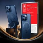 Coque Torras Ostand MagSafe Series pour iPhone 15 Pro Max - Navy Blue – Image 3