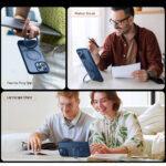 Coque Torras Ostand MagSafe Series pour iPhone 15 Pro Max - Navy Blue – Image 5