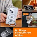 Coque Torras Ostand MagSafe Series pour iPhone 15 - Clear – Image 5