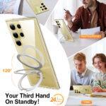 Coque Torras Ostand MagSafe Series pour Samsung Galaxy S24 Ultra - Clear – Image 4