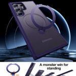 Coque Torras Ostand Spin MagSafe Series pour Samsung Galaxy S24 Ultra - Purple – Image 2
