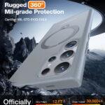 Coque Torras Ostand Spin MagSafe Series pour Samsung Galaxy S24 Ultra - Dark Grey – Image 2