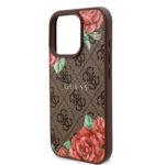 Coque Guess Hardcase 4G Flower Print MagSafe pour iPhone 16 Pro Max - Brown – Image 3