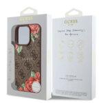 Coque Guess Hardcase 4G Flower Print MagSafe pour iPhone 16 Pro - Brown – Image 5