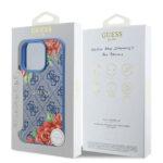 Coque Guess Hardcase 4G Flower Print MagSafe pour iPhone 16 Pro - Blue – Image 5