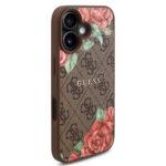 Coque Guess Hardcase 4G Flower Print MagSafe pour iPhone 16 - Brown – Image 2