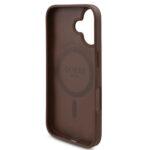 Coque Guess Hardcase 4G Flower Print MagSafe pour iPhone 16 - Brown – Image 4