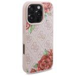 Coque Guess Hardcase 4G Flower Print MagSafe pour iPhone 16 Pro - Pink – Image 4