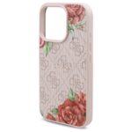 Coque Guess Hardcase 4G Flower Print MagSafe pour iPhone 16 Pro Max - Pink – Image 3