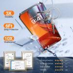 Protection d'écran Torras GlassGo Epic Privacy pour iPhone 15 Pro Max - Black – Image 2