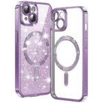 Coque Techsuit Luxury Glitter MagSafe pour iPhone 15 Plus - Light Purple