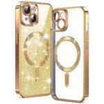 Coque Techsuit Luxury Glitter MagSafe pour iPhone 15 Plus - Gold
