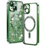 Coque Techsuit Luxury Glitter MagSafe pour iPhone 15 Plus - Deep Green