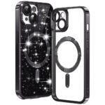 Coque Techsuit Luxury Glitter MagSafe pour iPhone 15 Plus - Black