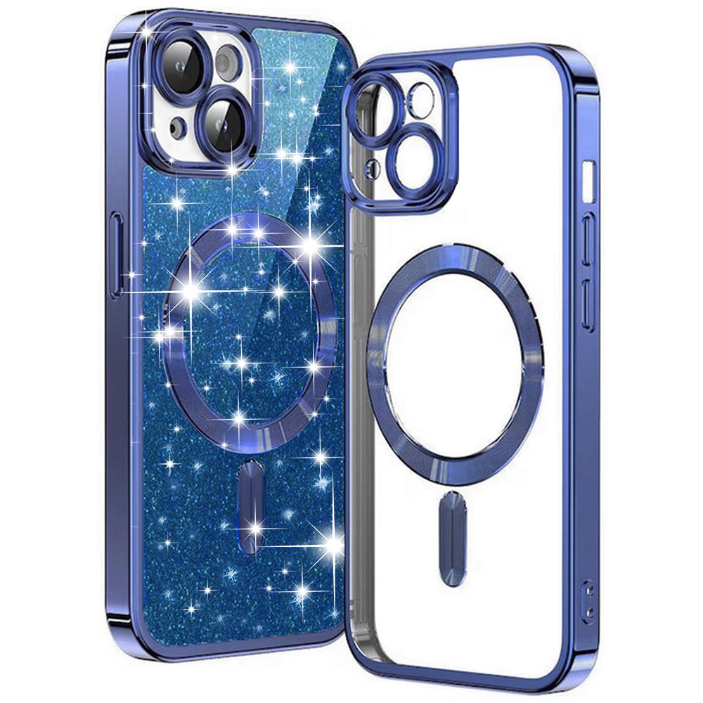 1915693 Coque Techsuit Luxury Glitter MagSafe pour iPhone 14 Plus - Deep Blue – Image 1