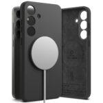 Coque Ringke Silicone Magnetic MagSafe pour Samsung Galaxy S25 - Black