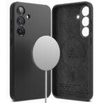 Coque Ringke Silicone Magnetic MagSafe pour Samsung Galaxy S25 - Black – Image 4