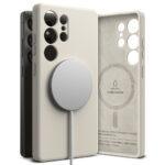 Coque Ringke Silicone Magnetic MagSafe pour Samsung Galaxy S25 Ultra - Stone