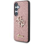 Coque Guess Glitter Script Big 4G Logo pour Samsung Galaxy S25 - Pink – Image 5