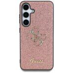 Coque Guess Glitter Script Big 4G Logo pour Samsung Galaxy S25 - Pink – Image 3