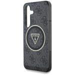 Coque Guess IML Metal Glitter 4G Circle Triangle MagSafe pour Samsung Galaxy S25 Plus - Black – Image 6